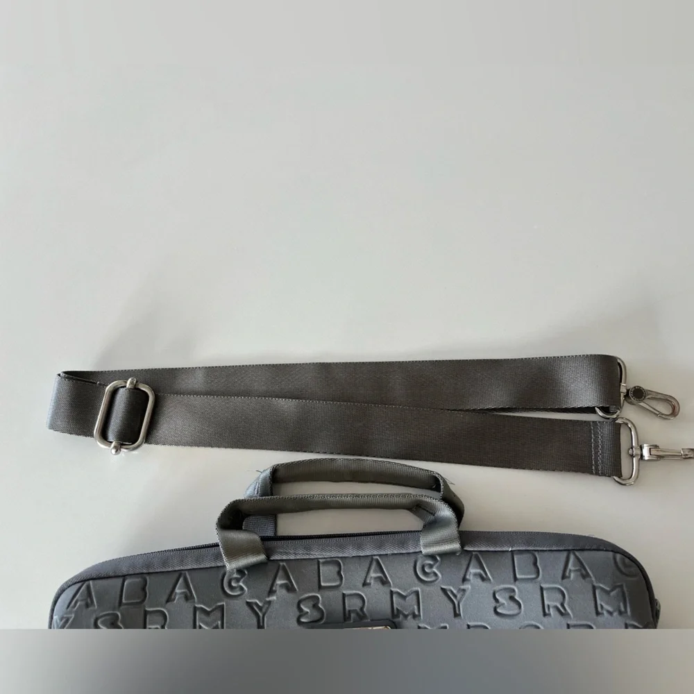 Marc Jacobs Grey Neoprene Laptop Messenger Case